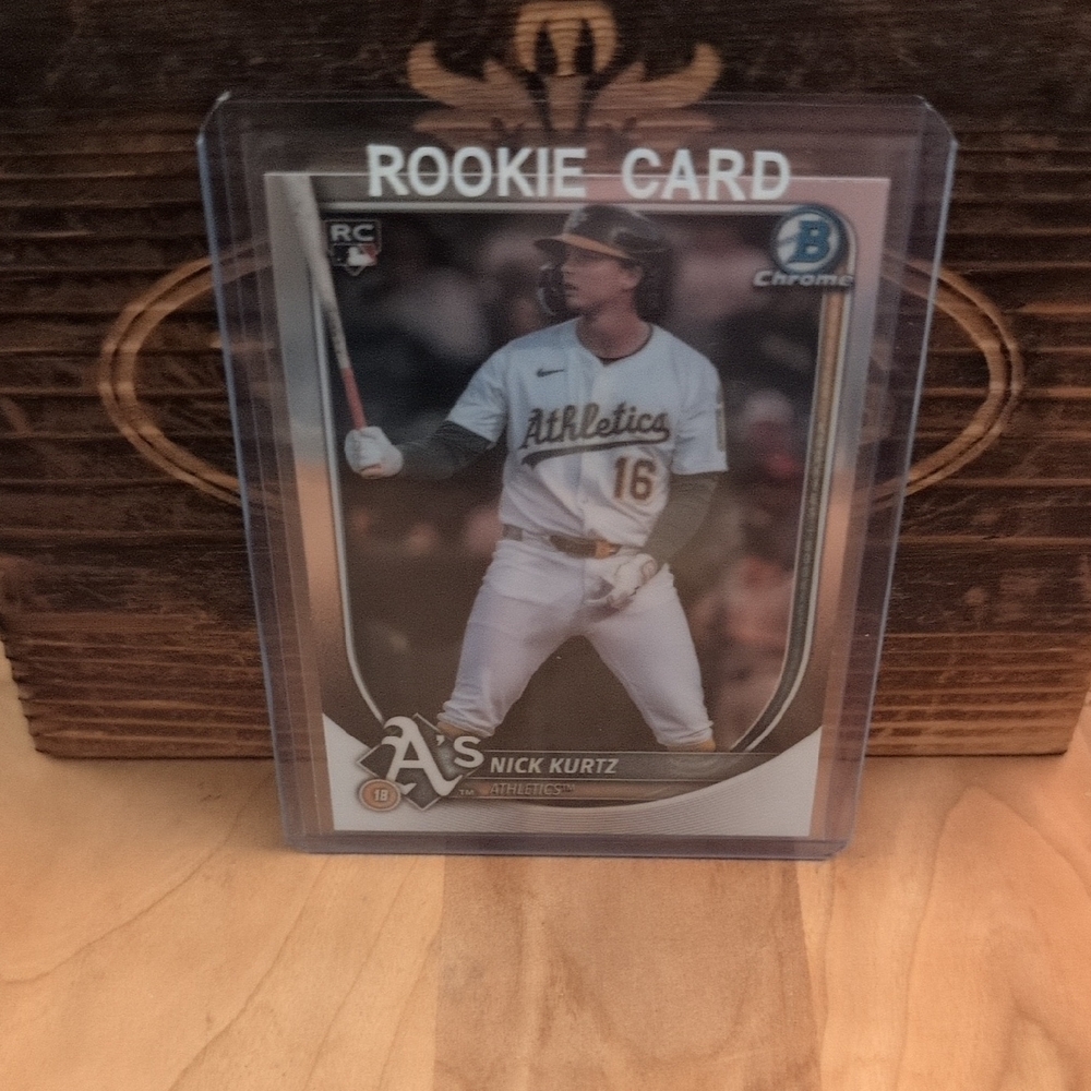 2025 Bowman Chrome Nick Kurtz Rookie Card AL ROY Athletics 🔥🔥🔥